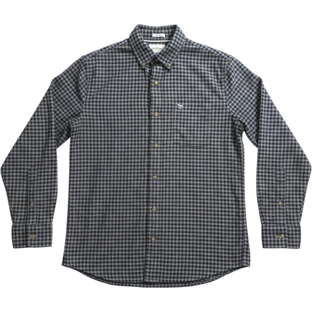 Abercrombie Fitch Muscle Fit Shirt Mens M Black Gingham Long Sleeve Preppy Moose